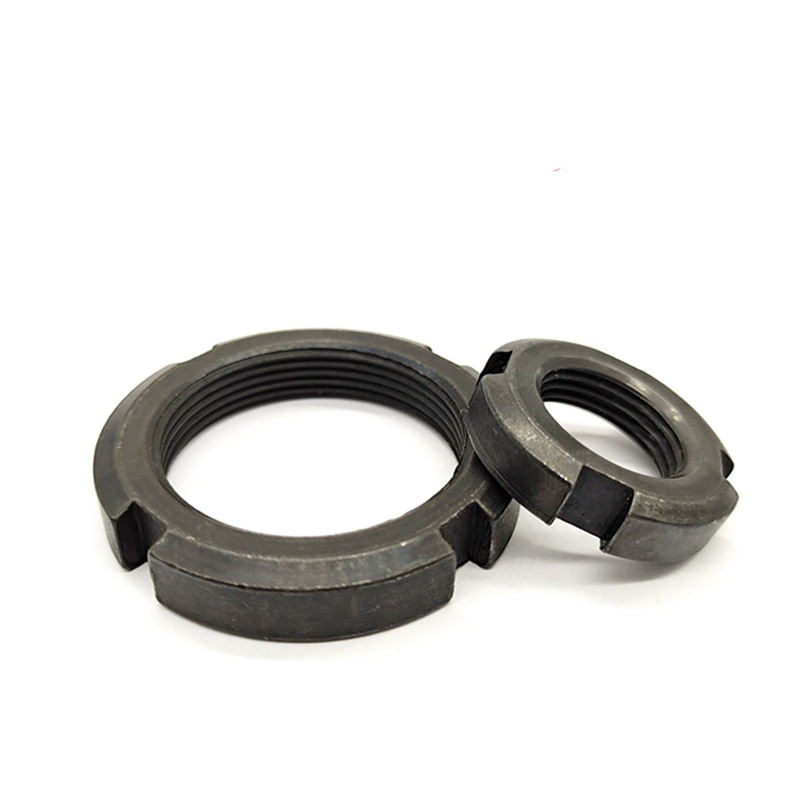 Dvojno zavarovana zaklepna okrogla matica z režo