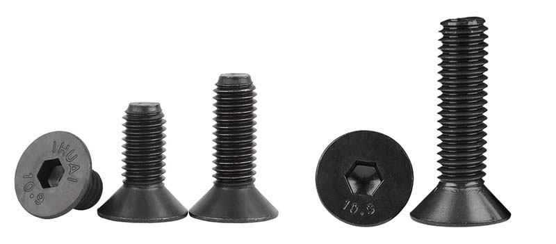High strength flat head hex screws High strength flat head hex screws