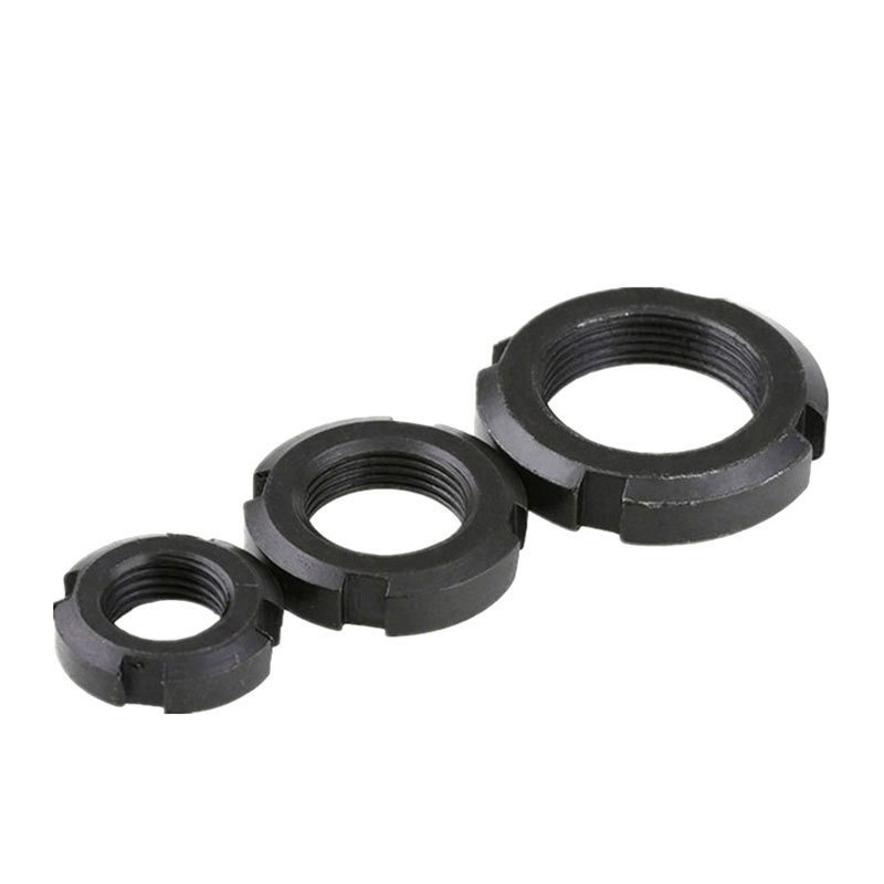 Zaklepna okrogla matica z režo za ključno nalogo