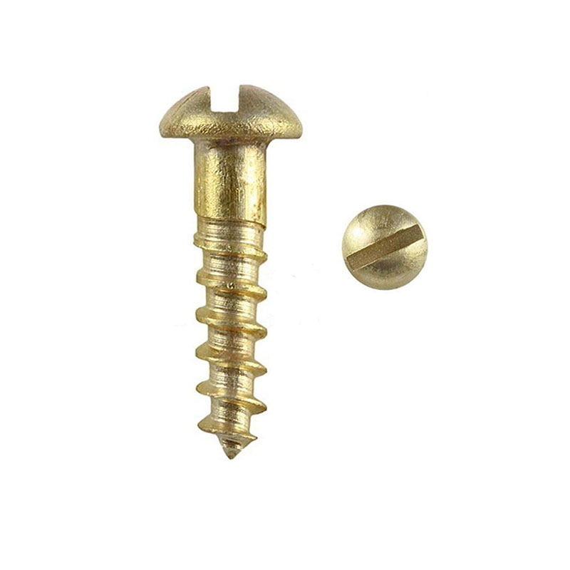 Vijaki za les z zarezo z okroglo glavo Silicon Bronze